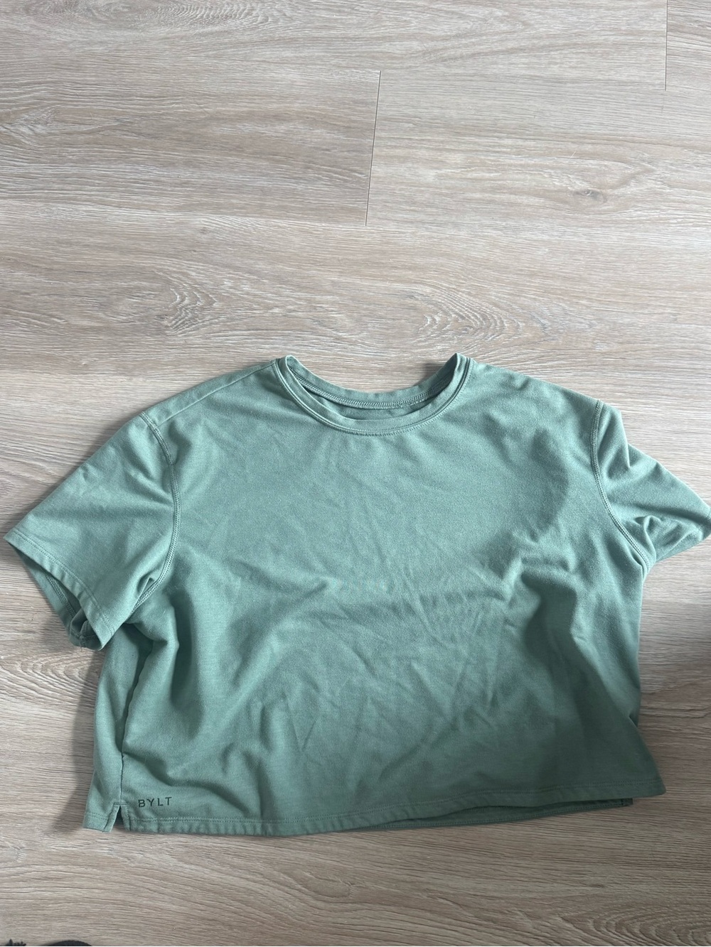 Sage Green Crop Tee BYLT